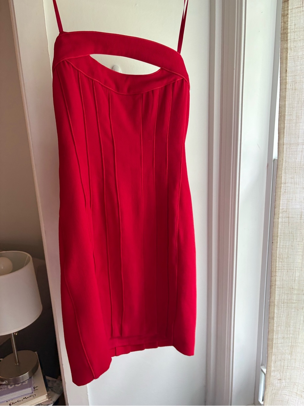 BCBGMaxAzria Red Jean mini dress